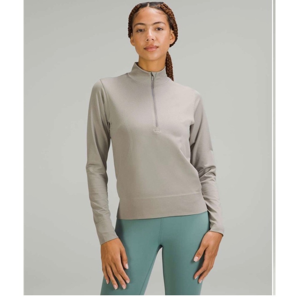 Lululemon Swiftly Tech Half Zip 2.0 Pullover Grey Sage Size M/L